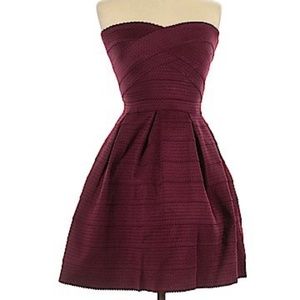 Express Pleated A-line Bandage Dress